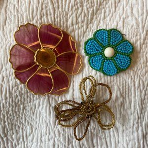 Trio of Brooches